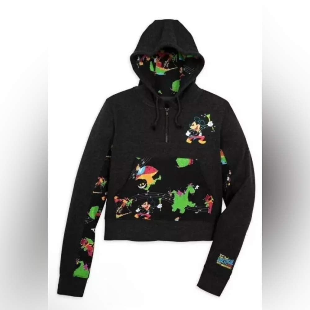 Disney Electrical Parade Glow in the Dark Hoodie for Adults Large NWT L